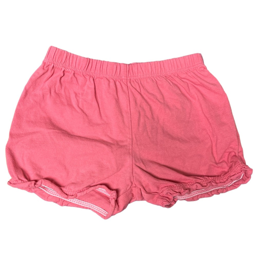 Carter's Toddler Baby Girls Pink Ruffle Short Shorts Size 12M Cotton